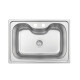 Pileta De Cocina Acero Inoxidable 48.5X68.5Cm Simple Sin Accesorios Modelo Morgana Tramontina