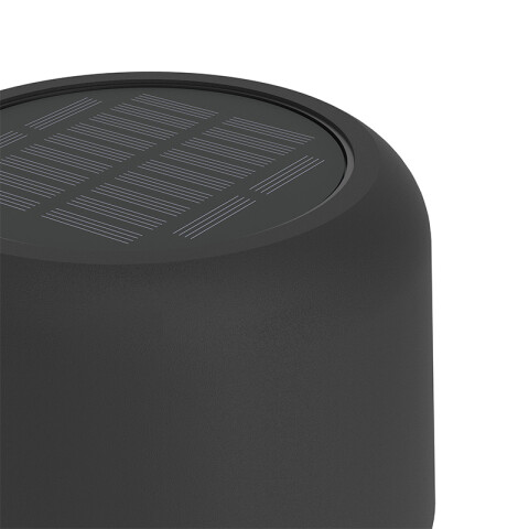 Lámpara de pie negro solar-USB 2,8W cálido IP44 EG3676