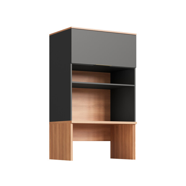 Módulo superior complementario ALICE 0,80 m, 1 puerta, para 2 hornos, color Grafito Módulo Superior Complementario Alice 0,80 M, 1 Puerta, Para 2 Hornos, Color Grafito