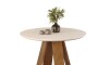 Mesa de Comedor Redonda - Linea Celeste Milán Blanca