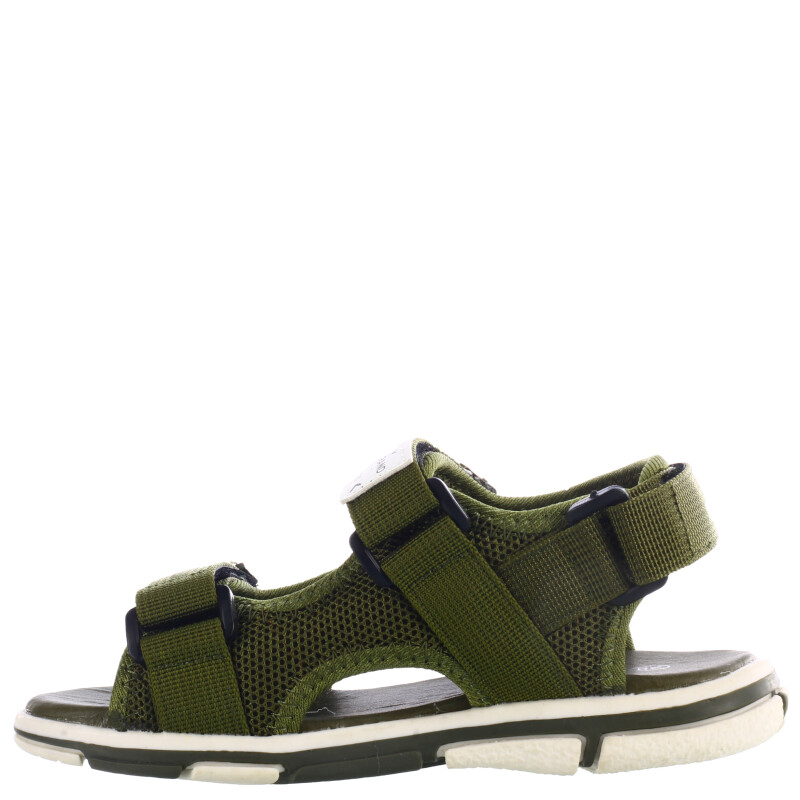 Sandalia de Niño Croco Kids TOMMY deportiva con velcros Verde Oliva