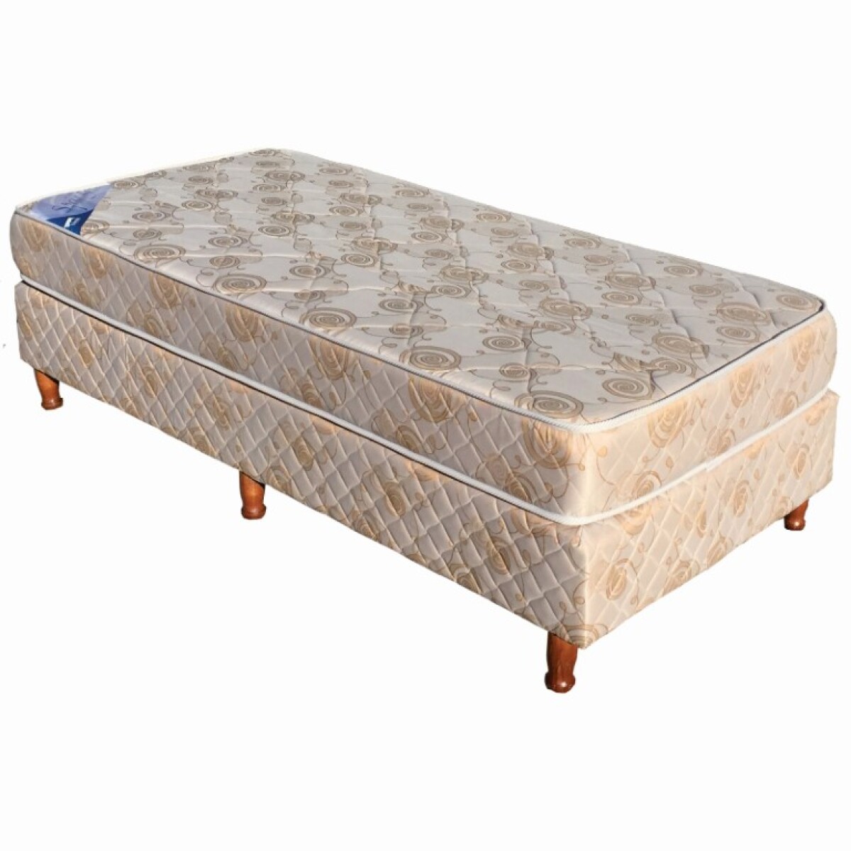 Colchón + Sommier Spring con Resortes - 0,90 x 1,90 - 1 Plaza 