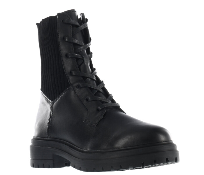 Bota Acordonada Preto