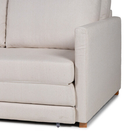 Sofá Cama Niki - Tela Rústica 9831 (Parma Beige)