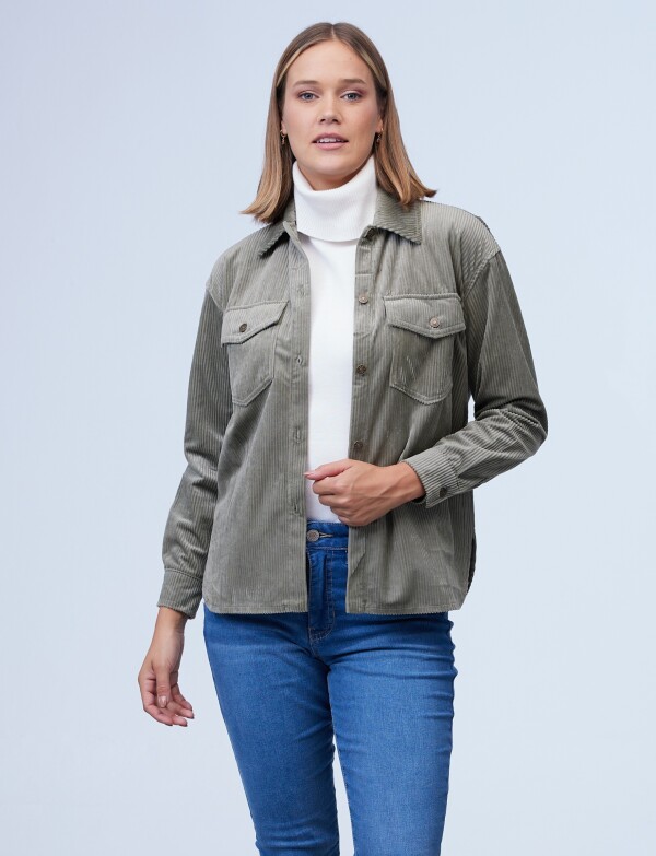 Sobrecamisa Corderoy OLIVA
