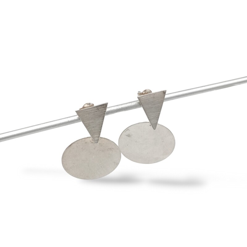 Caravanas Colgante-Plata 925 esterlina-Sin piedra-CA3556 sinpiedra