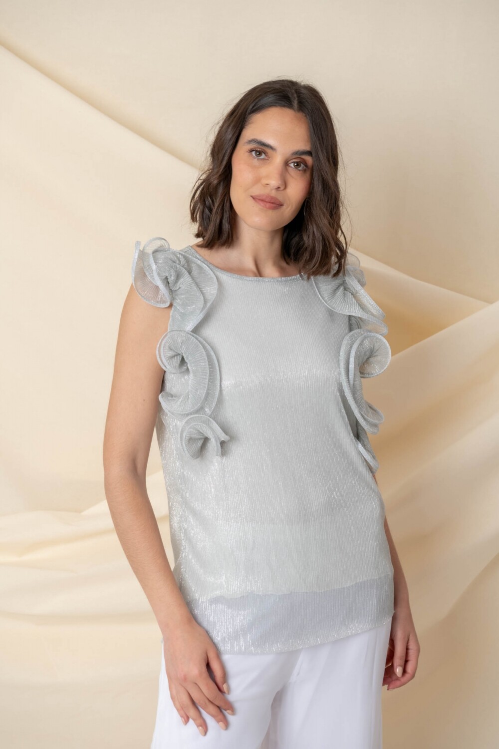 BLUSA MALLORY Plateado