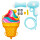 Pistola Juguete De Agua Con Mochila Infantil Verano Helado