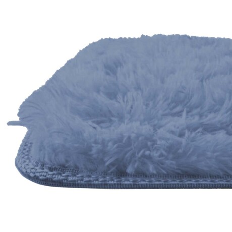 Alfombra Peluda para Baño Ducha 40x60cm. Microfibra Azul