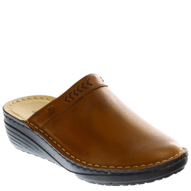 Zuecos de Mujer Lombardino Casual Marrón Whisky