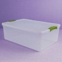 Caja Organizadora Baja Transparente Wenbox 32 litros Caja Organizadora Baja Transparente Wenbox 32 litros