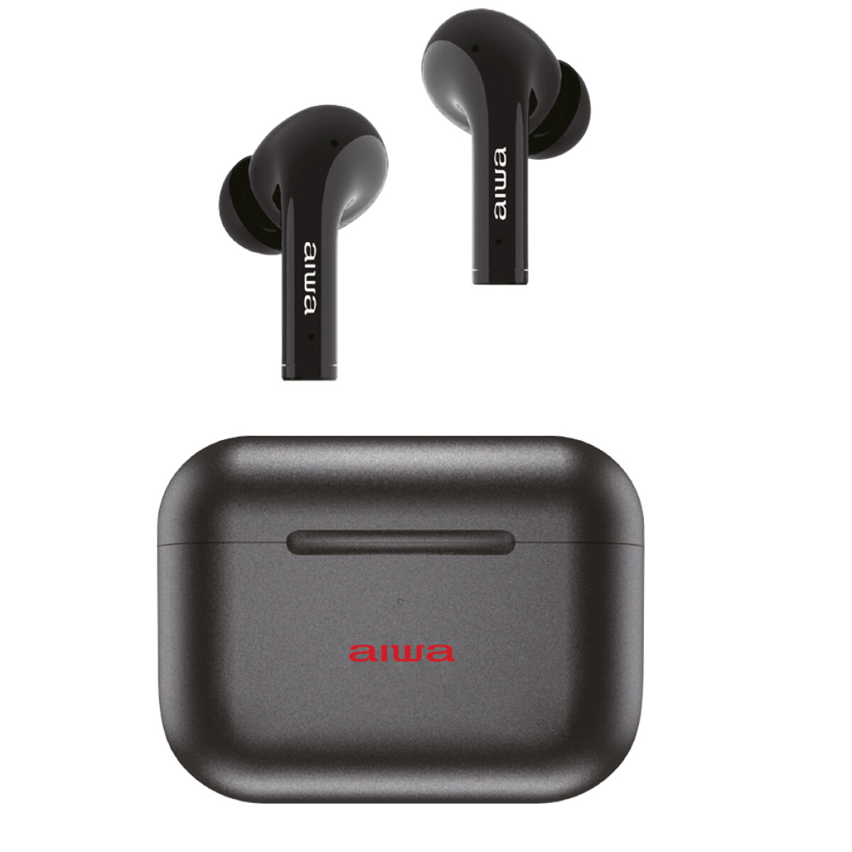 Auriculares Noise Cancelling TWS AIWA In Ear Con Micrófono Manos IPX4 y Carga Rápida USB C - Negro | AW30ANCBK 