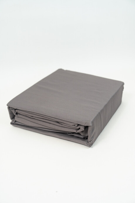 Sábanas 2 Plazas King 200 Hilos Gris Oscuro
