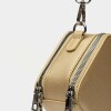 Bandolera New Penny en efecto cuero zaffiano Oro