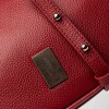 Cartera al Hombro Lua En Cuero Graneado Rojo