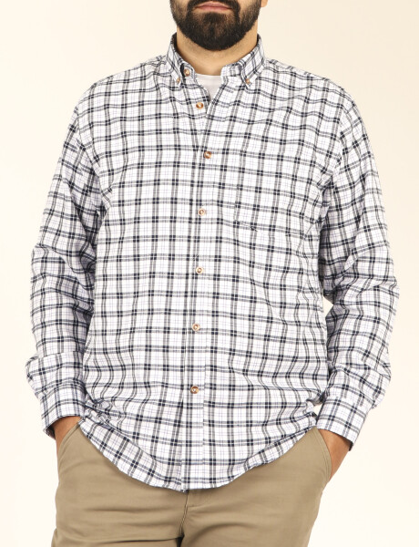 Camisa Harrington Urban Blanco/azul