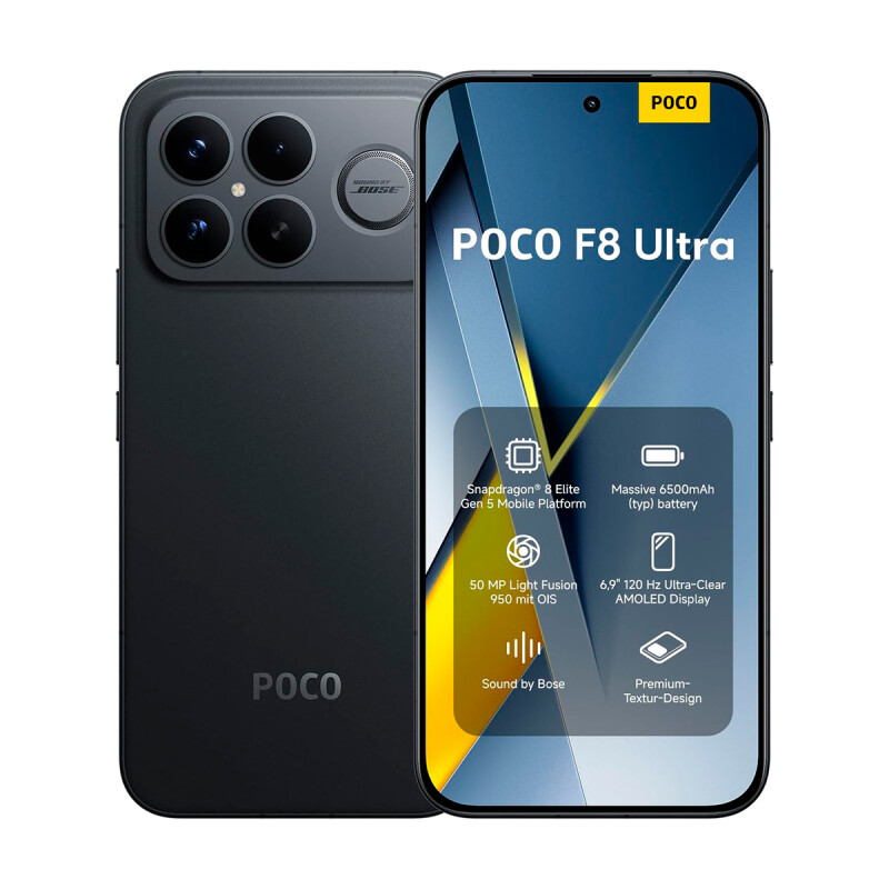 Celular Xiaomi Poco F8 Ultra 5G 512GB 16GB Black Celular Xiaomi Poco F8 Ultra 5G 512GB 16GB Black