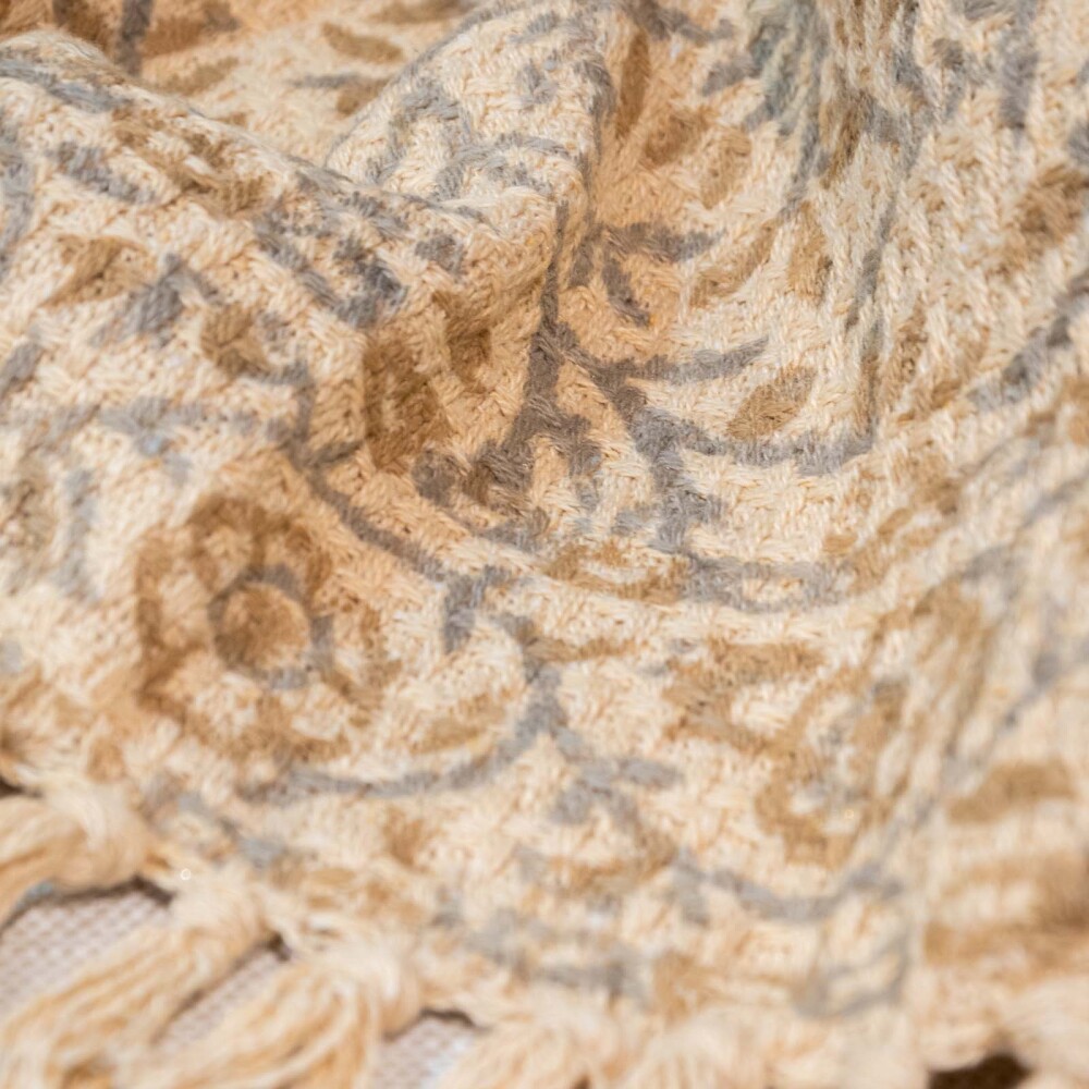 THROW FLORA 130*170 LINO-Y-ALGODON MULTICOLOR