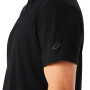 Polo Training Asics Spiral Embroidery Hombre Performance Black
