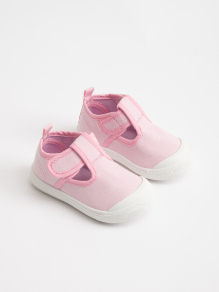 Guillermina con velcro estampado Rosa