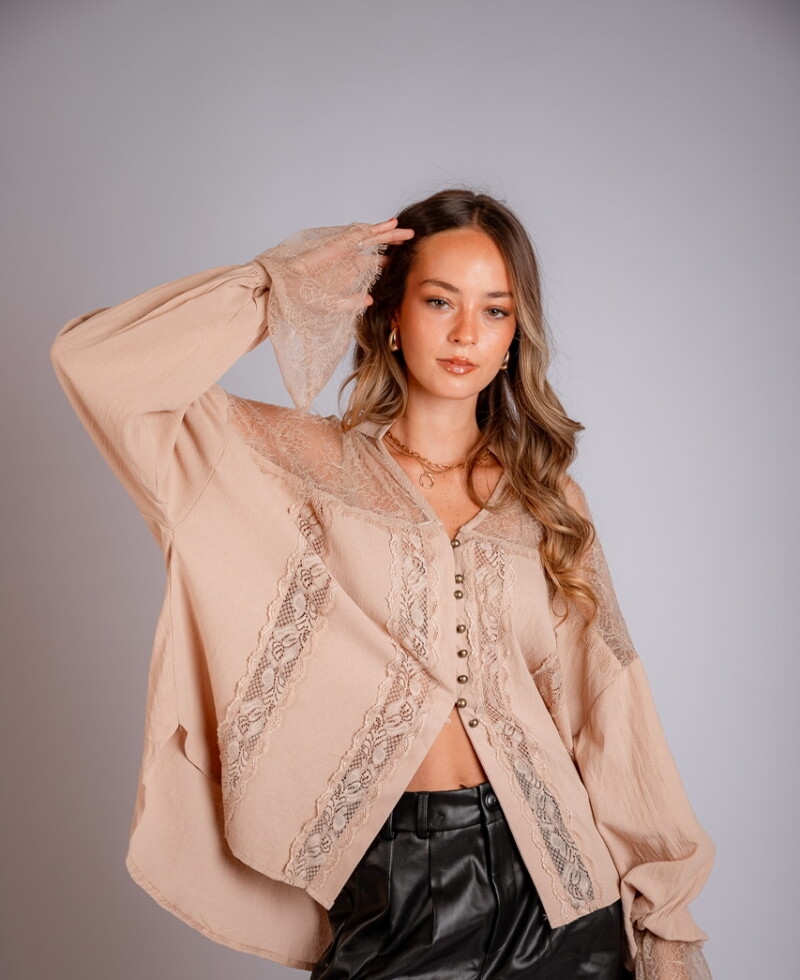Camisa Viena beige