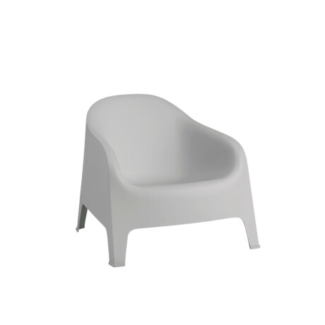 Silla Plastico Skarpo Jardin Liso Gris