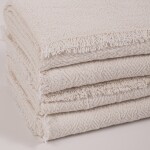Set x4 Servilletas 50x50 con Flecos Laos Natural