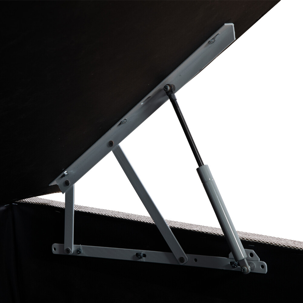 BOX BAÚL 2 PLAZAS BASE DE SOMMIER GUARDARROPA CAMA BEIGE