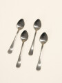 Cuchara Para Café Olivo Set 4 Un. Negro Color Unico