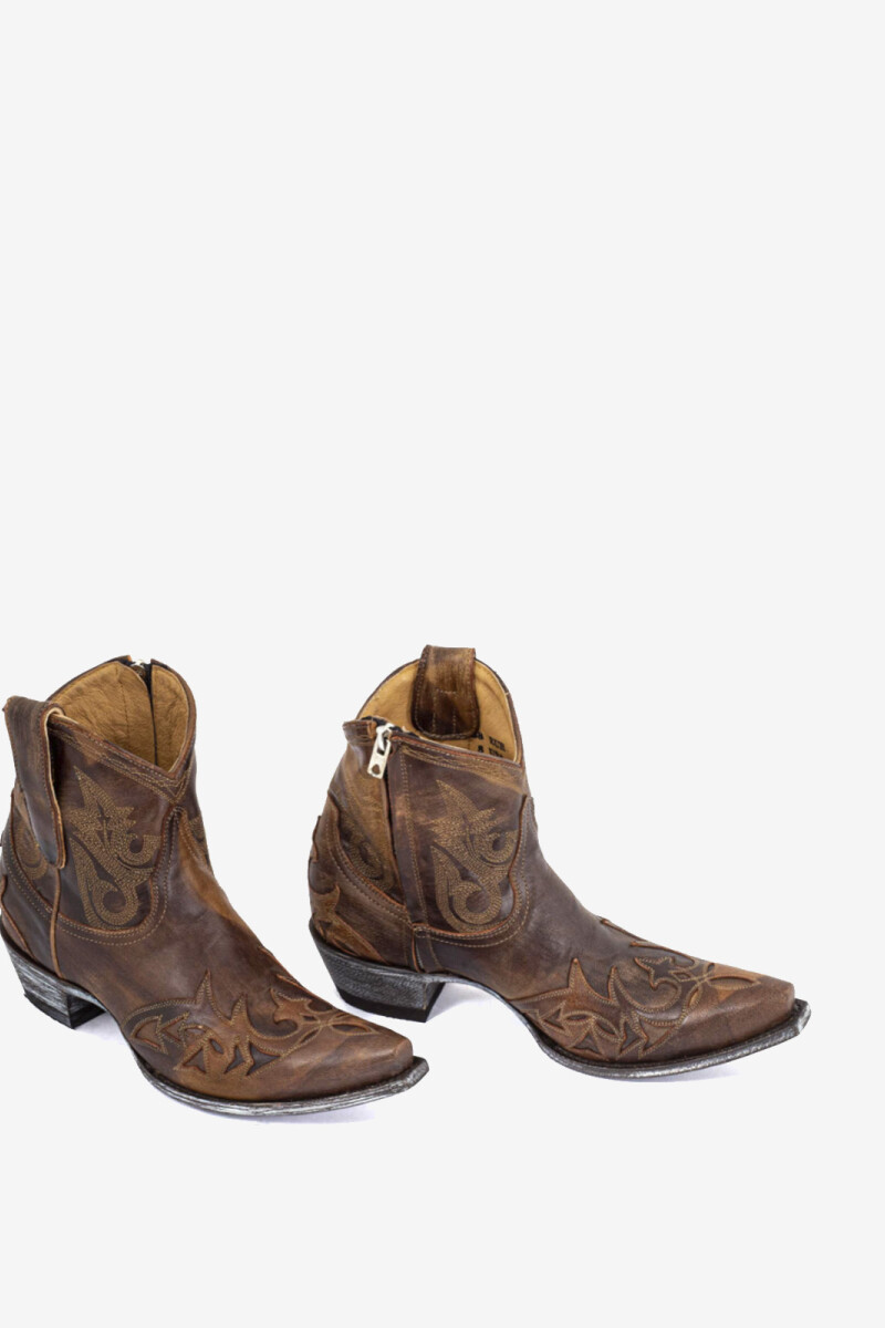 BOTA MEXICANA STITCHED Marron
