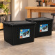Set x2 caja organizadora 56 lts NEGRO