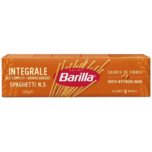 Barilla Pasta Spaghetti Integral N5 500g Barilla Pasta Spaghetti Integral N5 500g