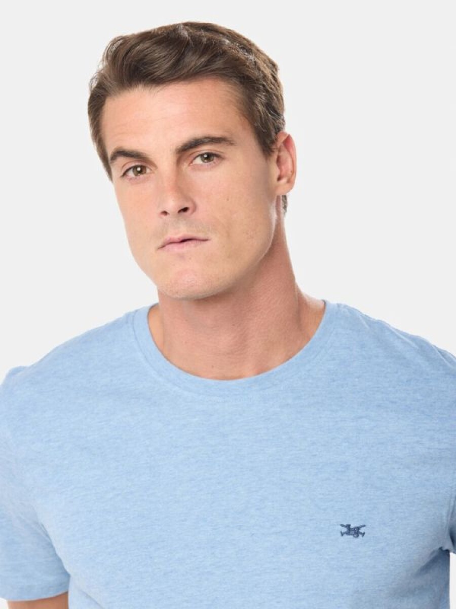 Remera Manga Corta Legacy - Azul Melange 