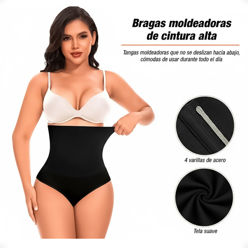 Faja Modeladora Reductora Colaless de Tiro alto Sin Broche Beige