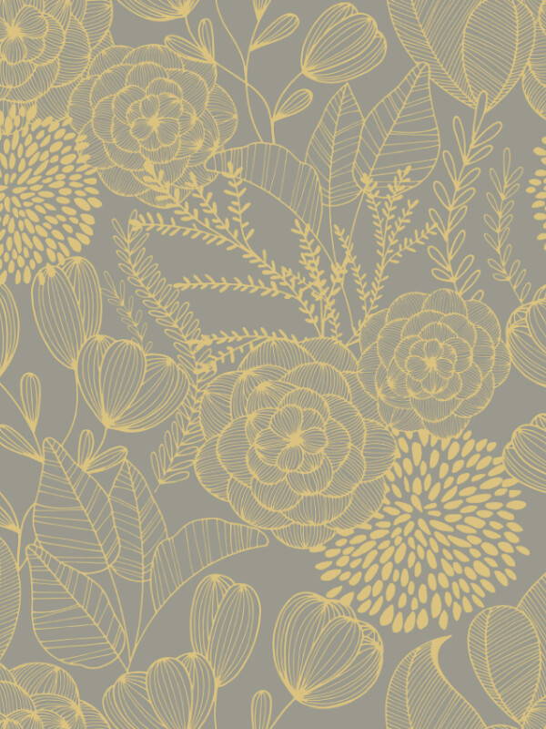 COLECCIÓN BLUEBELL - ALANNAH TAUPE BOTANICAL - N/A