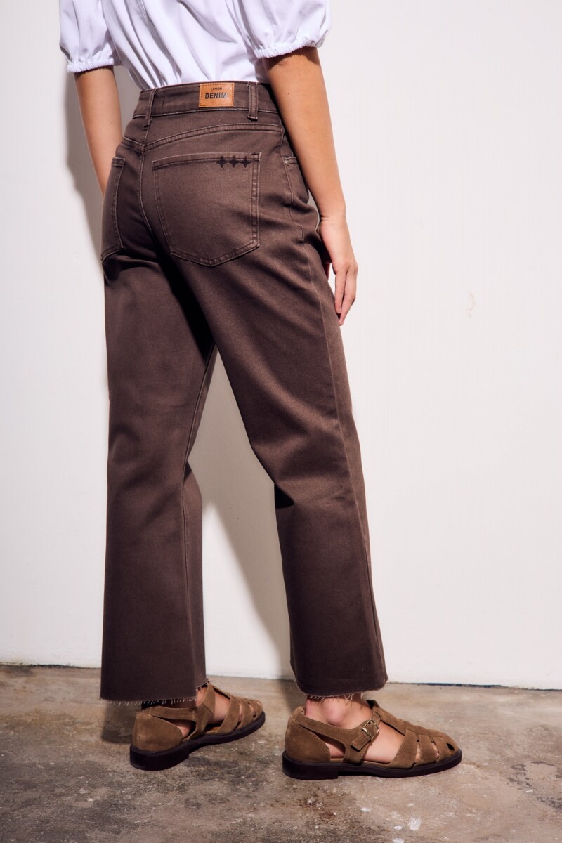 Jean Flare Marron Marron