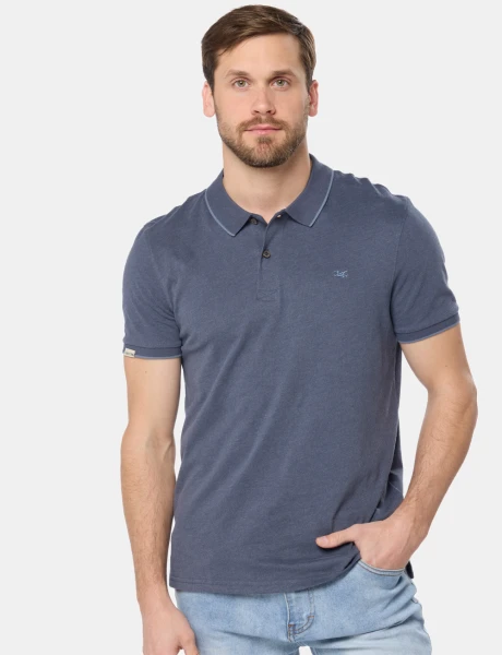 REMERA POLO JERSEY RAYADA Denim