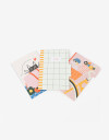 Anotadores Cuadernos y Memos Cuaderno Set Set De Cuadernos Ilustrados - Combinacion Multicolor