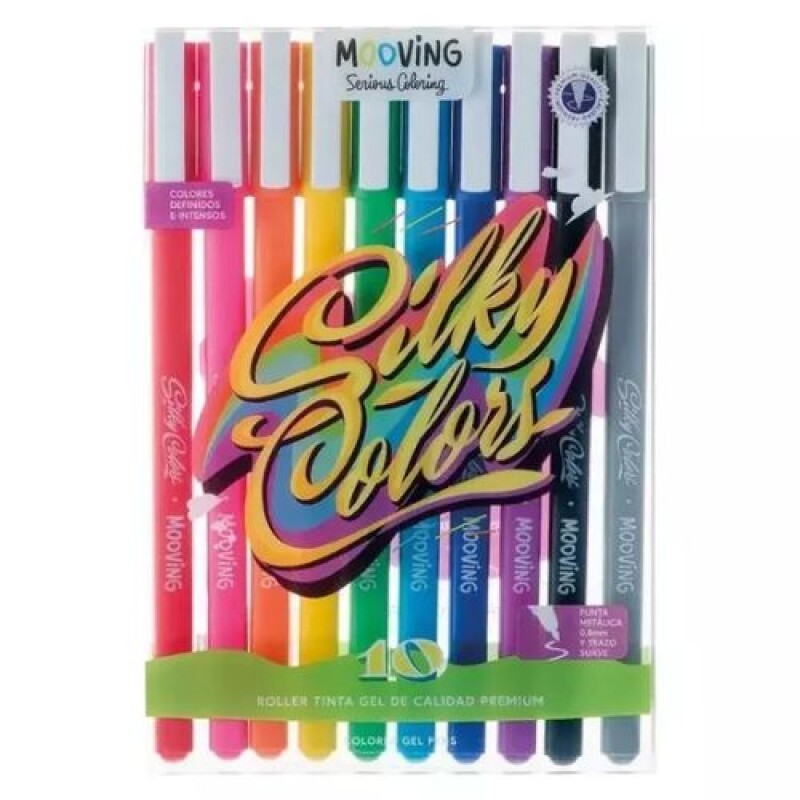 Lapicera Roller Tinta del gel Mooving 10 colores Lapicera Roller Tinta Del Gel Mooving 10 Colores