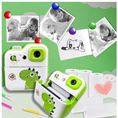 Cámara Instantánea Infantil Recargable VERDE