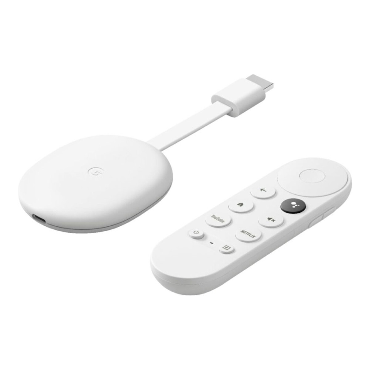GOOGLE Chromecast IV 4K 8GB Con Control Remoto Control De Voz - White 