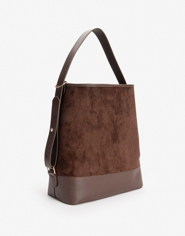 Saca Cartera Saca Combinada - Marron Chocolate