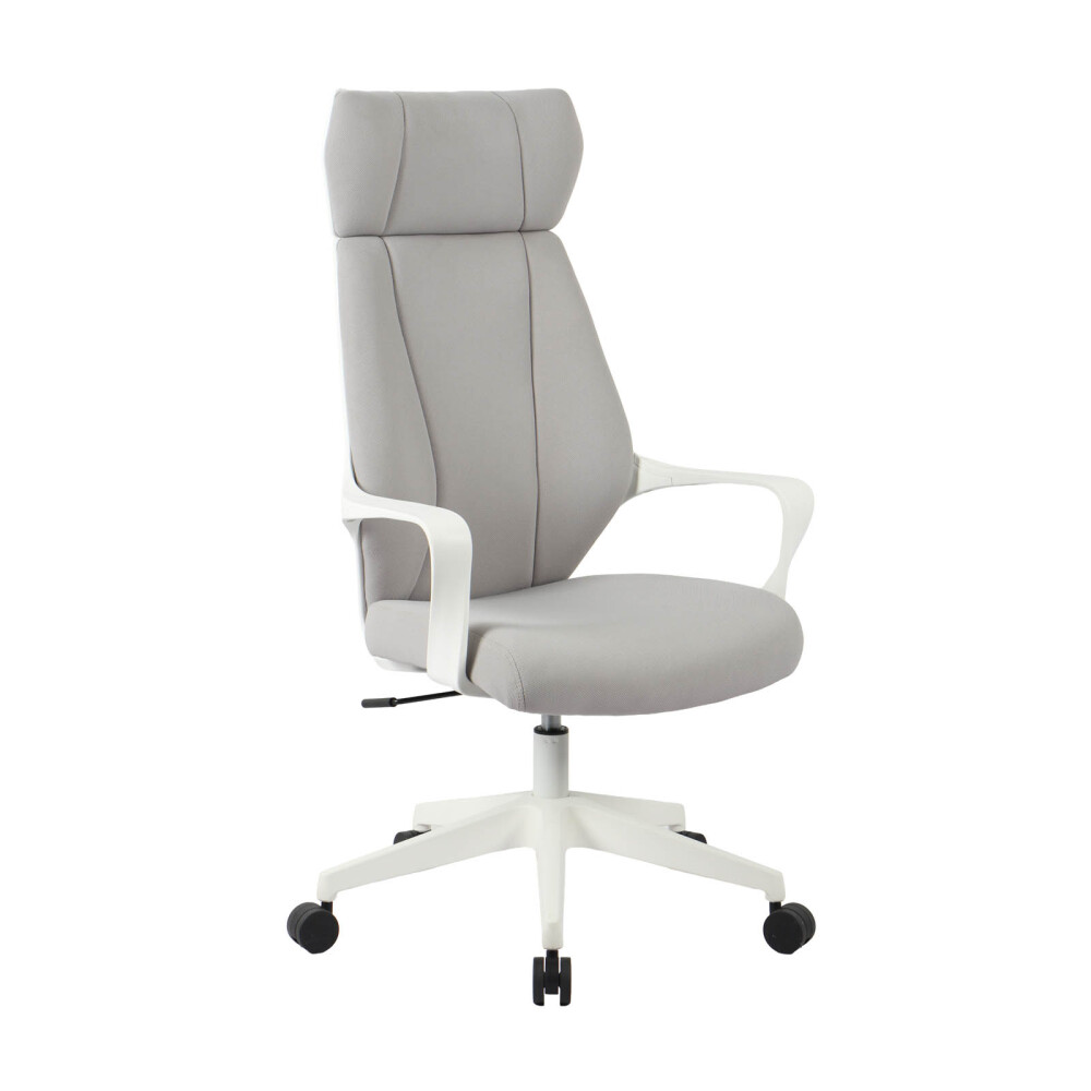 SILLA DE OFICINA TELA-Y-POLIPROPILENO GRIS ARSENE