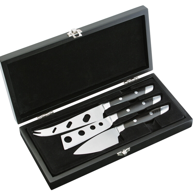 Set de cuchillos para quesos Acero Cilio Con caja Set de cuchillos para quesos Acero Cilio Con caja