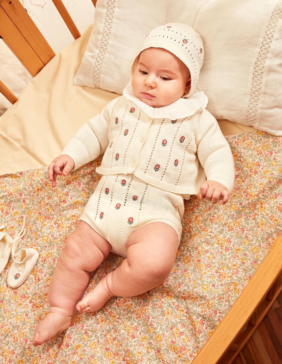 Bombacho Con Bordados - Crudo 