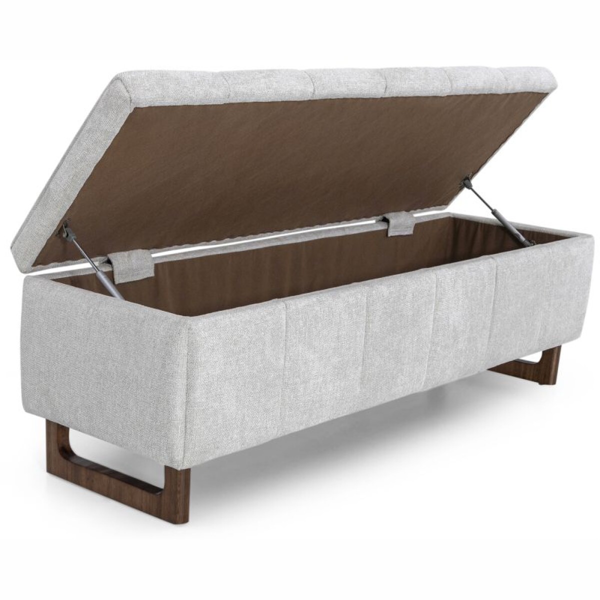 Butaca 3822 Baúl Tapizado en Tela - Gris 