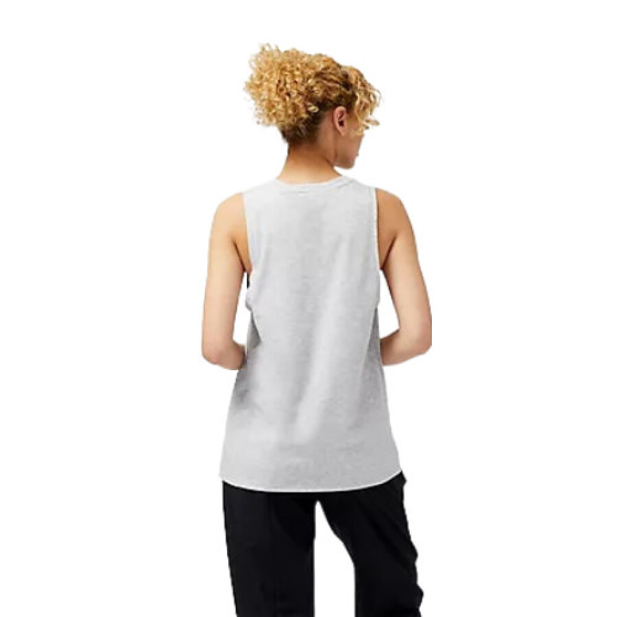 Musculosa de Mujer New Balance Relentless Heathertech Tank Gris