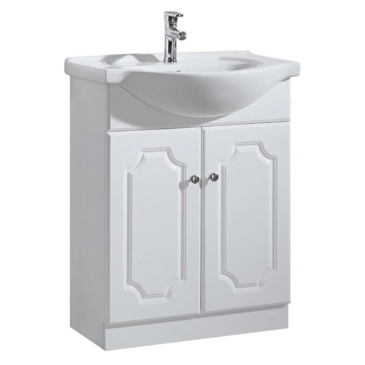 Mueble De Baño Dos Puertas Con Bacha / Color Blanco 