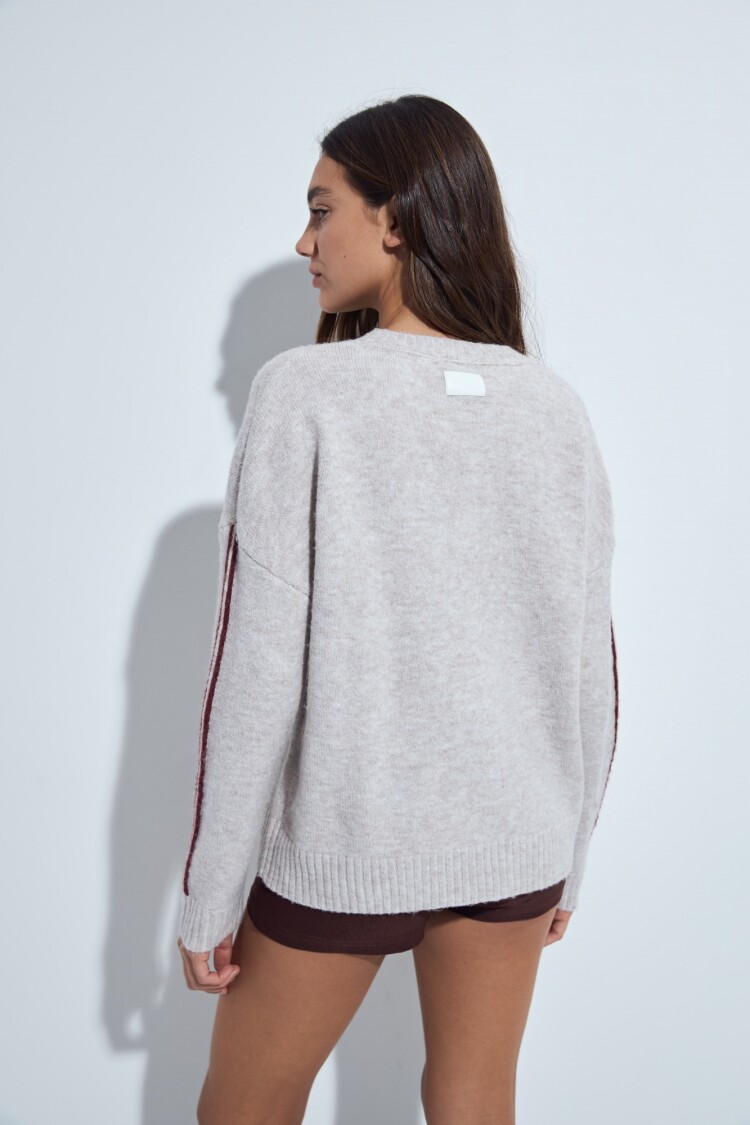 SWEATER CHAROL Beige Melange
