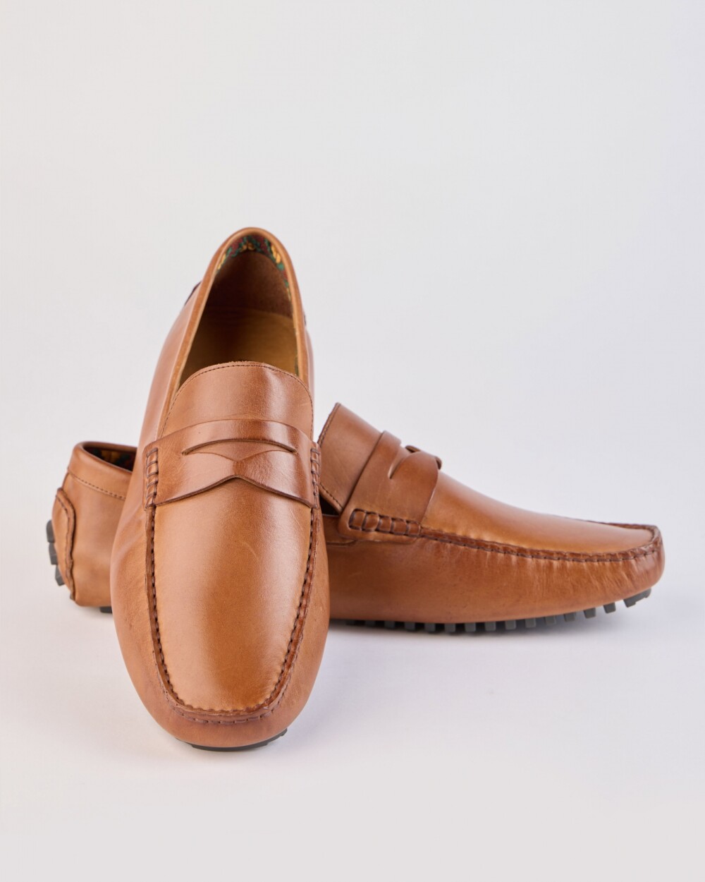 Mocasin Driver Cuero / Suela Goma - Whisky Mocasin Driver Cuero / Suela Goma - Whisky